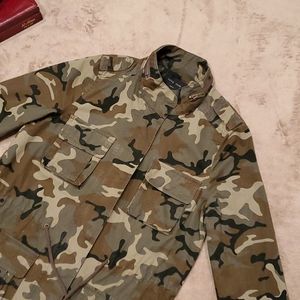 LOVE TREE women's camo canvas utility jacket